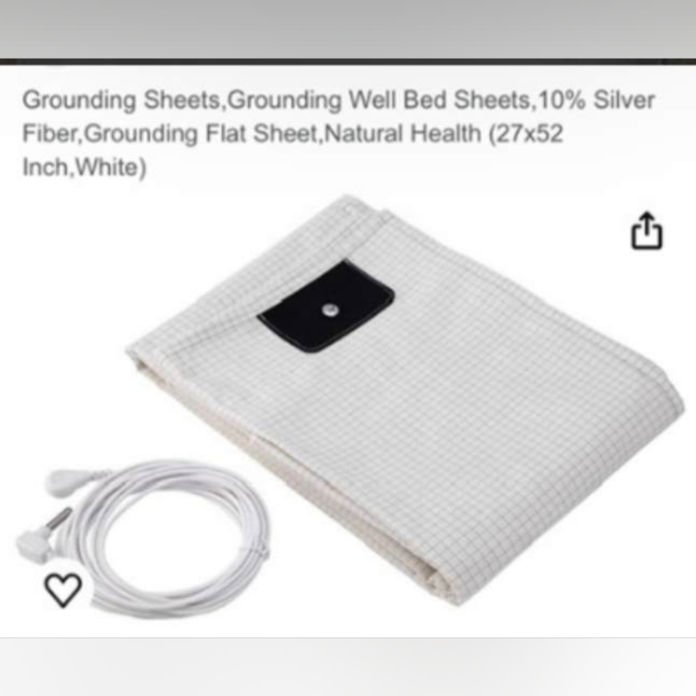 Grounding Well Bed Sheets - White